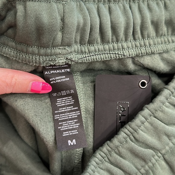 Alphalete Green wide leg sweatpants - Picture 5 of 5